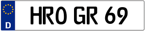 Trailer License Plate